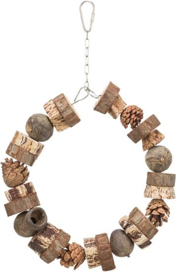 Εικόνα της Ring swing, wood/pine cone, ø 18 cm
