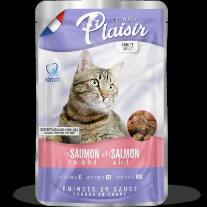 Picture of PLAISIR POUCH  ADULT/STERIL SALMON 100GR