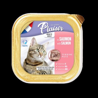 Picture of PLAISIR  ALU ADULT/STERIL SALMON 100GR