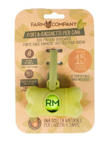 Εικόνα της FG Green degradable dispenser + 15 compostable bags