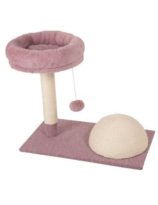 Picture of Scratching tree with bed  and sisal sphere 60x34x50cm