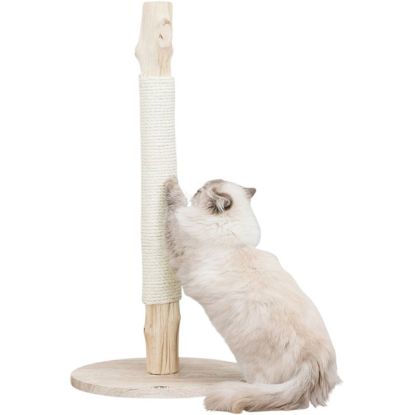 Picture of Scratching post, genuine wood, 93 cm, beige