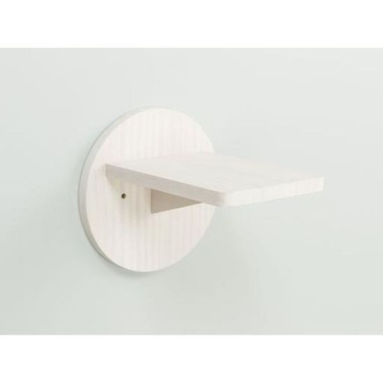 Picture of Climbing step for wall, pine wood, ø 19 × 22 cm, white