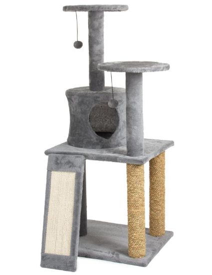 Picture of ABETE  SCRATCHING TREE 3FLOORS 49x40x115cm