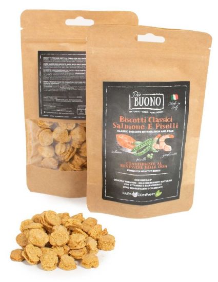 Picture of CLASSIC BISCOUITS WITH SALMON, SHRIMPS AND PEAS 80 gr