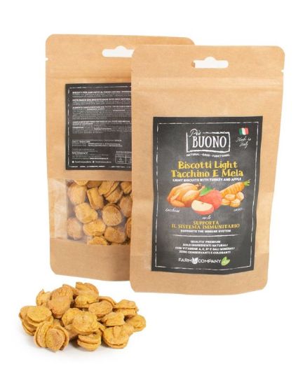Picture of LIGHT BISCUITS WITH TURKEY, APPLE AND CARROT   80 gr