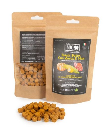 Picture of DETOX SNACK WITH PORC, CORN AND PUMPKIN  80 gr