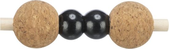 Εικόνα της CityStyle dumbbell, cork/wood, ø 3 × 10 cm