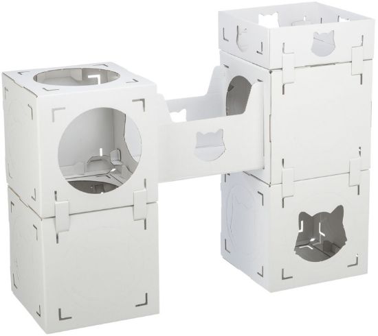Picture of Casa Cara cat furniture, cardboard, 93 × 72 × 30.5 cm, white