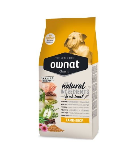 Εικόνα της OWNAT CLASSIC LAMB & RICE 12KG