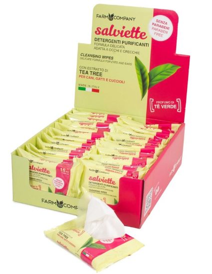 Εικόνα της Tea Tree Cleansing Wipes for ears & eyes 15pcs