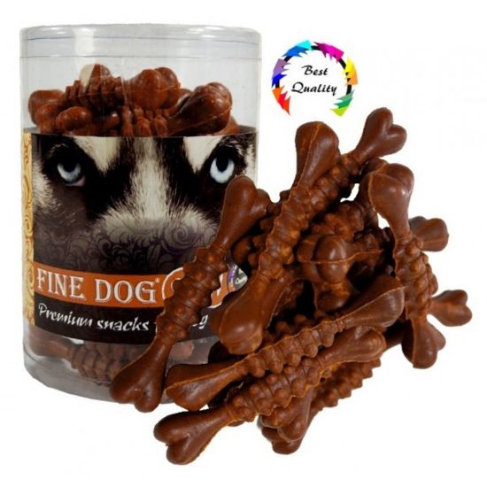 Εικόνα της FINE DOG DENTA BONE 3" BACON 30pcs
