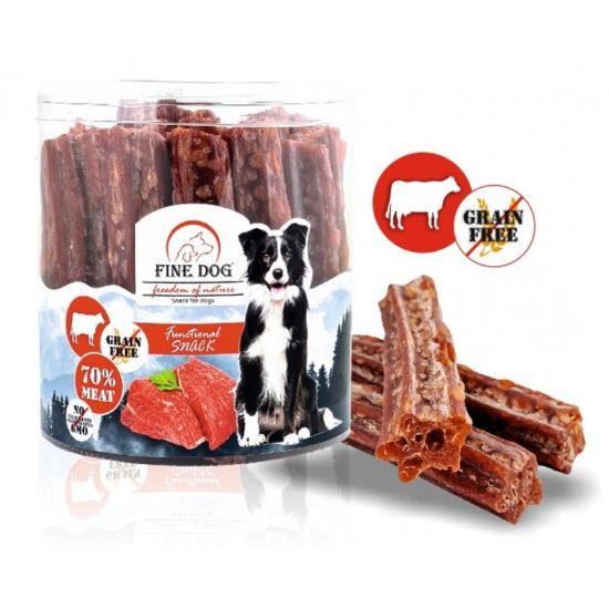 Εικόνα της FINE DOG FON GRAIN FREE FUNCTIONAL MEAT STAR BEEF 25pcs
