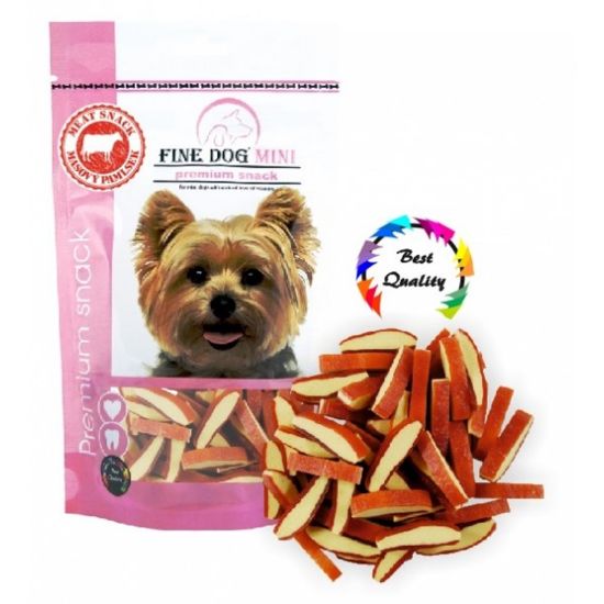 Εικόνα της FINE DOG MINI SANDWICH MINI STRIPS BEEF 80g