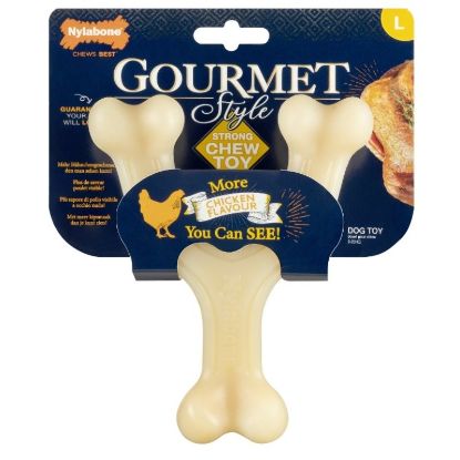 Εικόνα της NYLABONE GOURMET WISHBONE CHICKEN L
