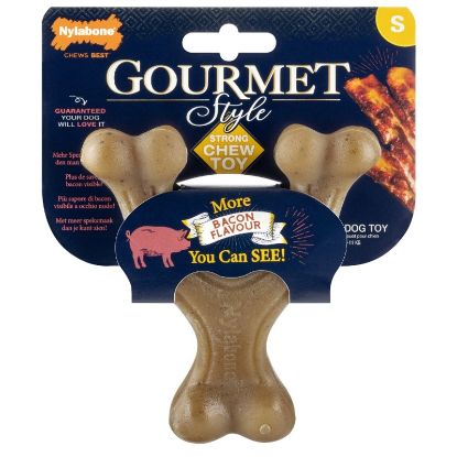 Εικόνα της NYLABONE GOURMET WISHBONE BACON S