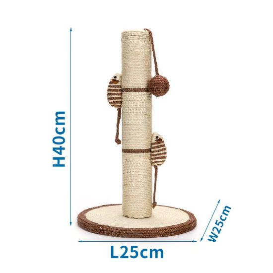Εικόνα της Column Cat Tree with Round Bottom L25*W25*H40CM
