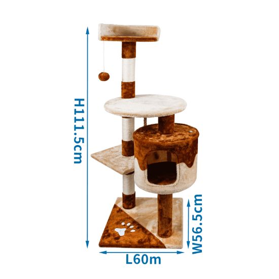 Εικόνα της H-shaped cat tree L60*W56.5*H111.5cm