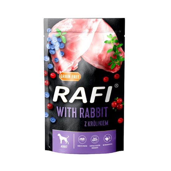 Εικόνα της (10)RAFI pouch for dogs with RABBIT 500g