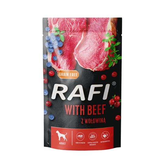 Εικόνα της (10)RAFI pouch for dogs with BEEF 500g