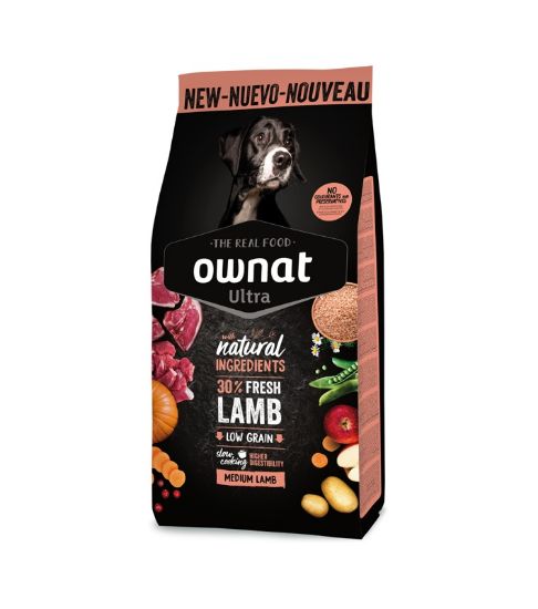 Εικόνα της OWNAT ULTRA MEDIUM LAMB & RICE (DOG) 3KG "NUEVO"