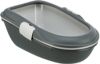 Εικόνα της Berto cat litter tray, with rim, separating system, 39 × 22 × 59 cm, dark grey/light grey