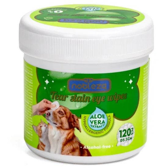 Εικόνα της Aloe series tear stain wipes 120 pcs