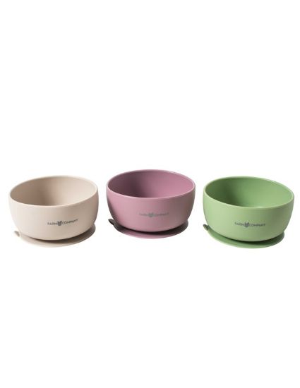 Εικόνα της BPA Free Silicone suction bowl for indoor/travel 12,5 x 6,1 cm - 510 ml mix col.