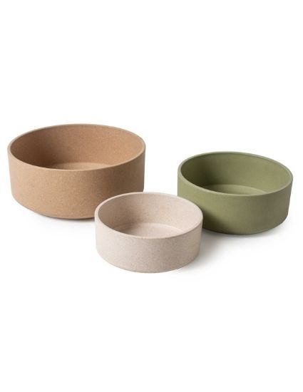Εικόνα της Bamboo and rice husk dog bowl S/M Ø 14 cm – 650 ml Taupe