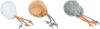 Εικόνα της 100 plush balls with bell/feather, ø 4 cm
