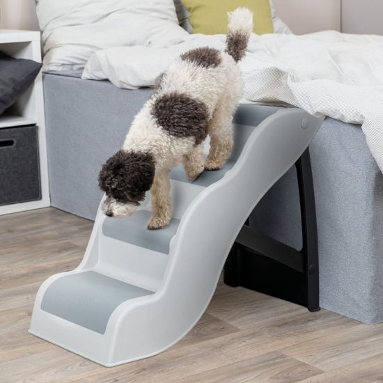 Εικόνα της Steps, lightweight plastic, 38.5 × 60 × 79 cm, light grey