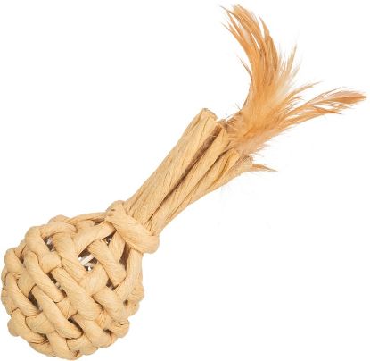 Εικόνα της Toy, paper yarn, with feathers, 15 cm