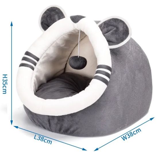 Εικόνα της Rabbit shape cat bed L38*W38*H35cm Brown