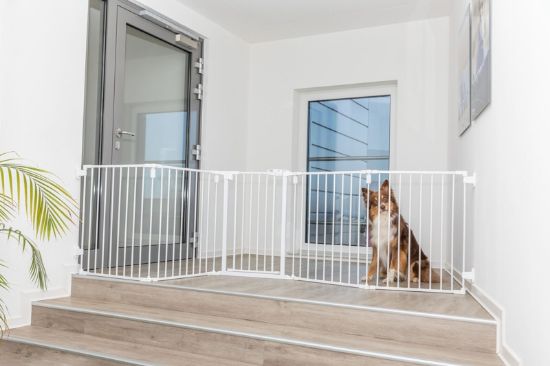 Εικόνα της Barrier, metal - 5 elements, with door, 62.5–300 × 76.5 cm