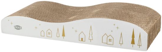 Εικόνα της Xmas scratching cardboard, 43.5 × 8 × 20 cm, white/gold