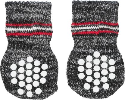 Εικόνα της Dog socks, non-slip, L–XL, 2 pcs., grey
