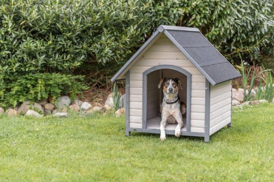 Εικόνα της Dog Kennel Saddle Roof, L: 96 × 105 × 112 cm, grey
