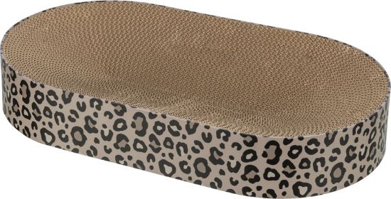 Εικόνα της Leo Scratching Bed, Cardboard, Catnip, 63 × 10 × 35 cm, brown