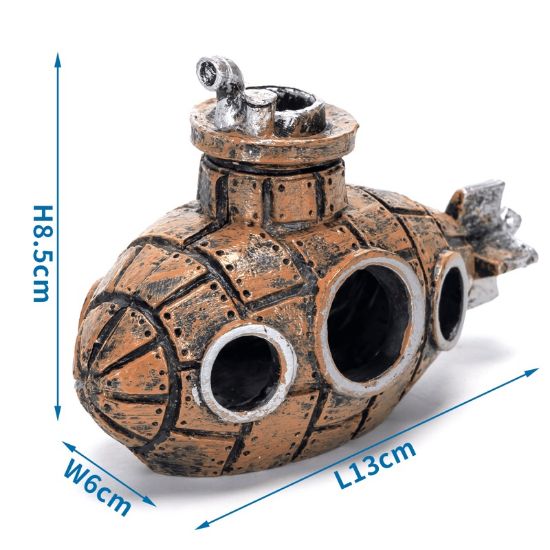 Εικόνα της Aquarium suspended decoration L13*W6*H8.5cm Coffee color