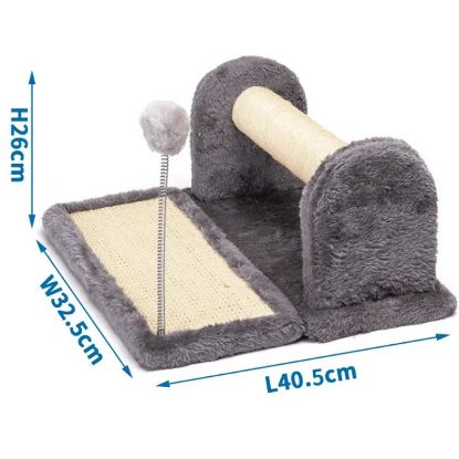 Εικόνα της Cat scratching toy with ball L40.5*W32.5*H26cm Light grey