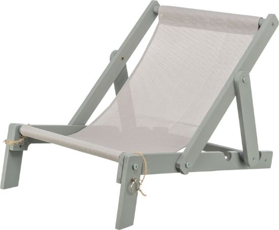 Εικόνα της Beach chair, wood, 33 × 37 × 51 cm, grey