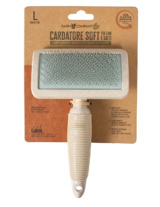 Εικόνα της Soft slicker brush with arched shape and PVC tips Large 100% recycled plastic