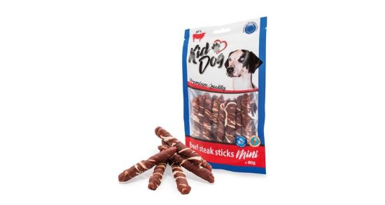 Εικόνα της KIDDOG Beef steak sticks 7-8cm 80 g