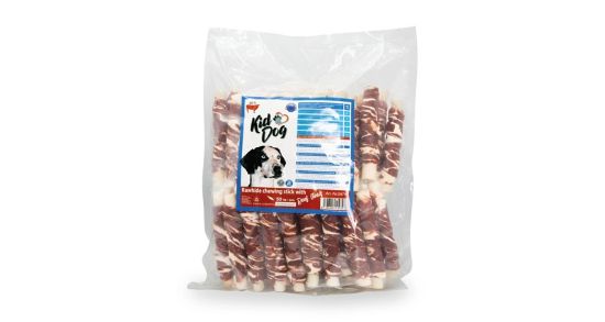 Εικόνα της KIDDOG BUFFET beef steak on buffalo stick - 16 mm/13 cm [50 pcs]
