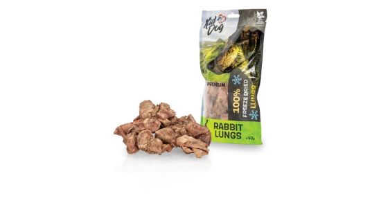 Εικόνα της KIDDOG SUPER PREMIUM 100% whole freeze-dried rabbit lungs 50 g