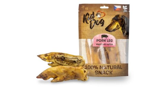 Εικόνα της KIDDOG 100% Natural Snack, pork leg, halved, 18 cm / 240 g