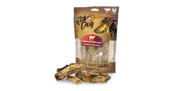 Εικόνα της KIDDOG 100% Natural Snack, beef trachea 12–13 cm / 100 g
