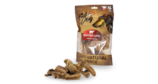 Εικόνα της KIDDOG 100% Natural Snack, beef lung 4-8 cm/80 g