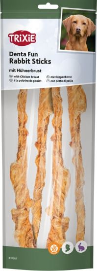 Picture of Denta Fun rabbit sticks, with chicken breast, 24.5 cm, 100 g