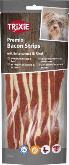 Picture of Premio bacon strips, with duck breast & beef, 19 cm, 80 g